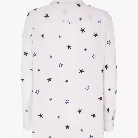 Women's Star Print Button Down Shirt - EUC - Picture 5 of 8